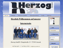 Tablet Screenshot of herzog-sanitaer.de